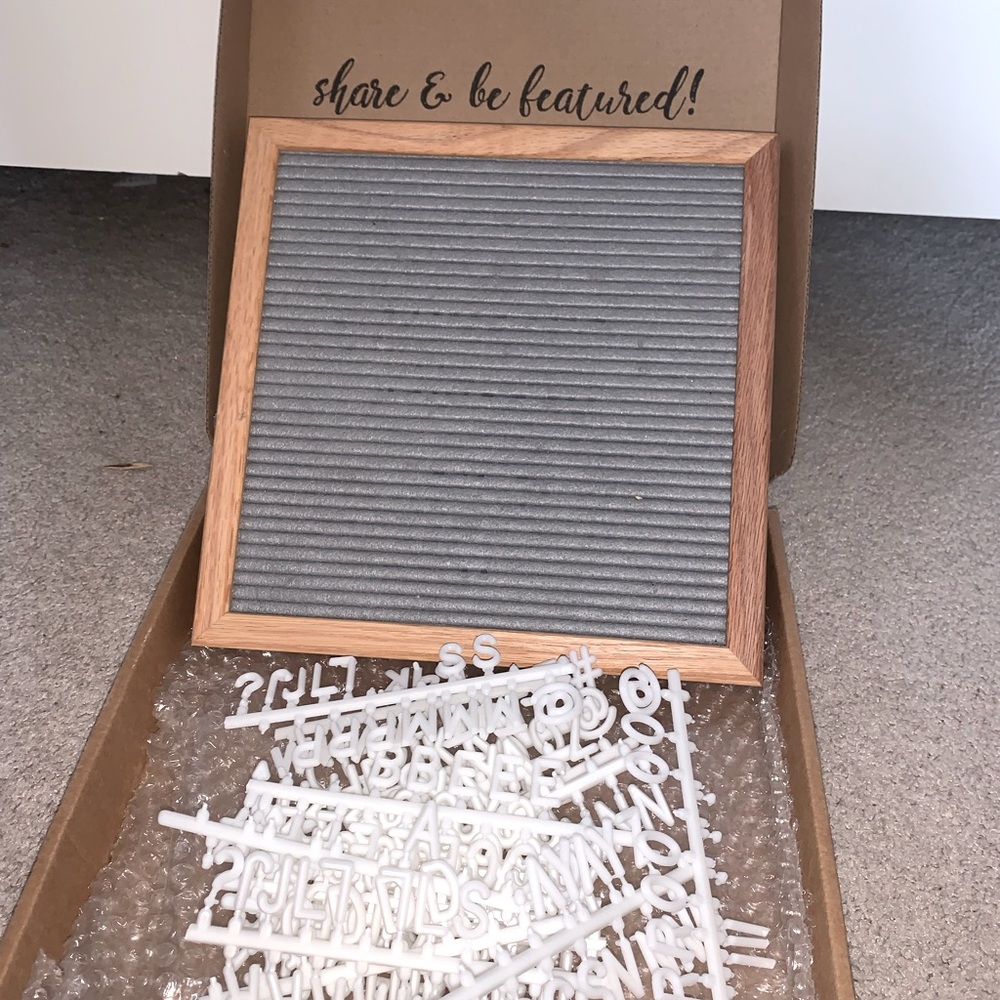 Gray Customizable Letterboard